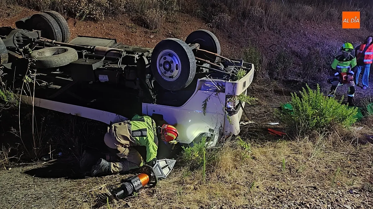 Accidente A/ 62 a la altura de La Fuente de San Esteban