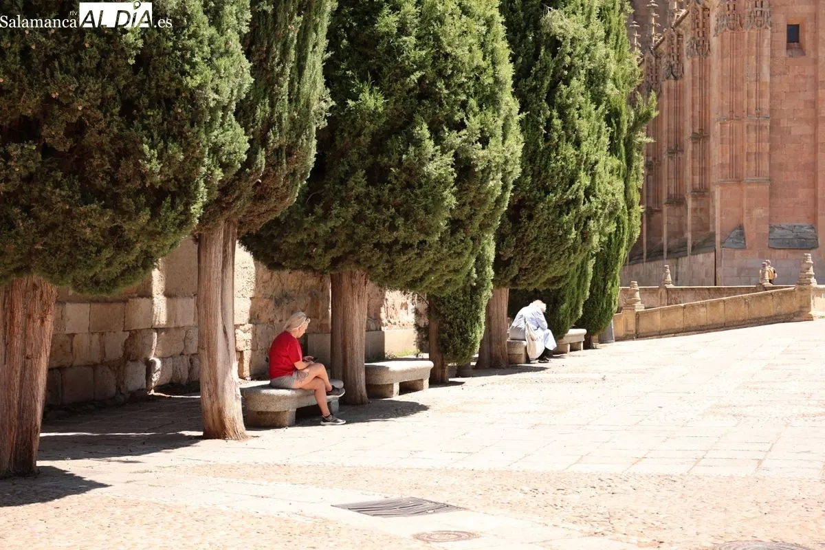 Ambiente en el centro de Salamanca este sábado 19 de julio. Fotos: David Sañudo