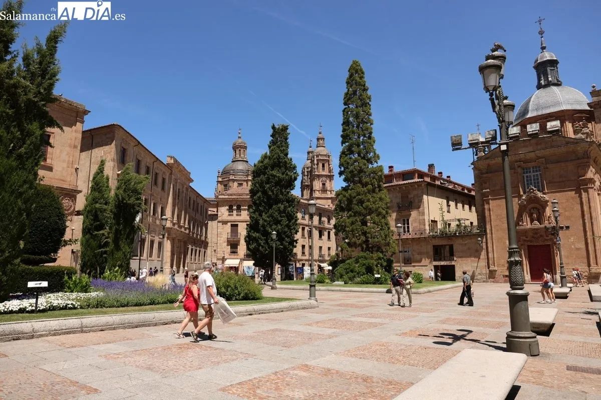 Ambiente en el centro de Salamanca este sábado 19 de julio. Fotos: David Sañudo