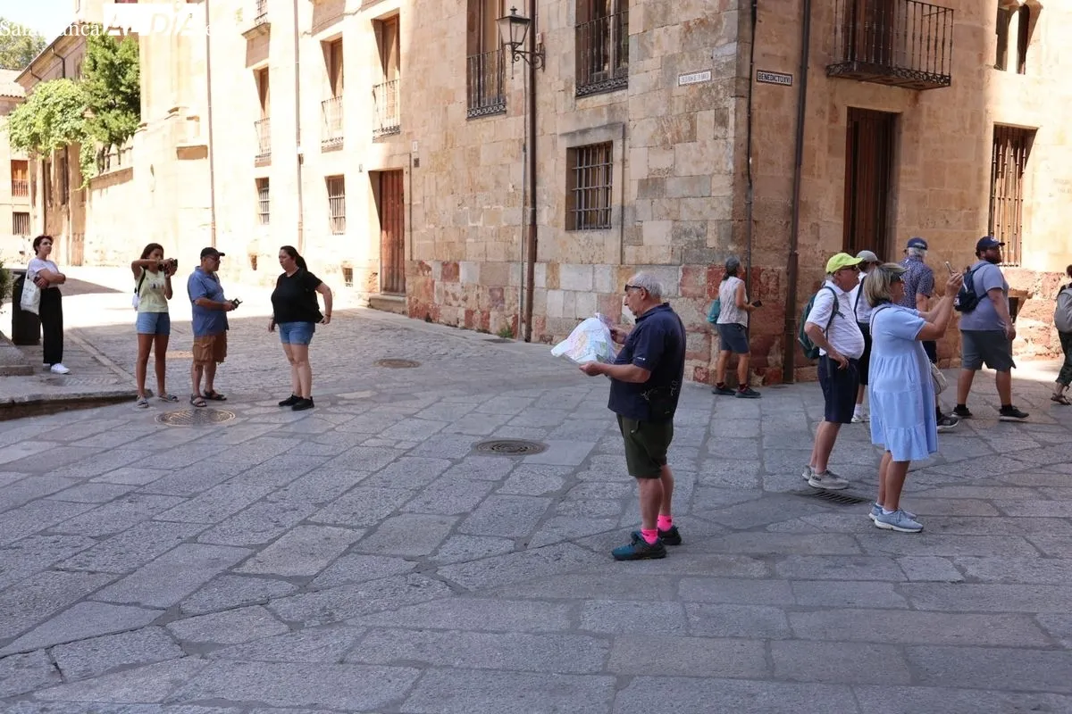 Ambiente en el centro de Salamanca este sábado 19 de julio. Fotos: David Sañudo