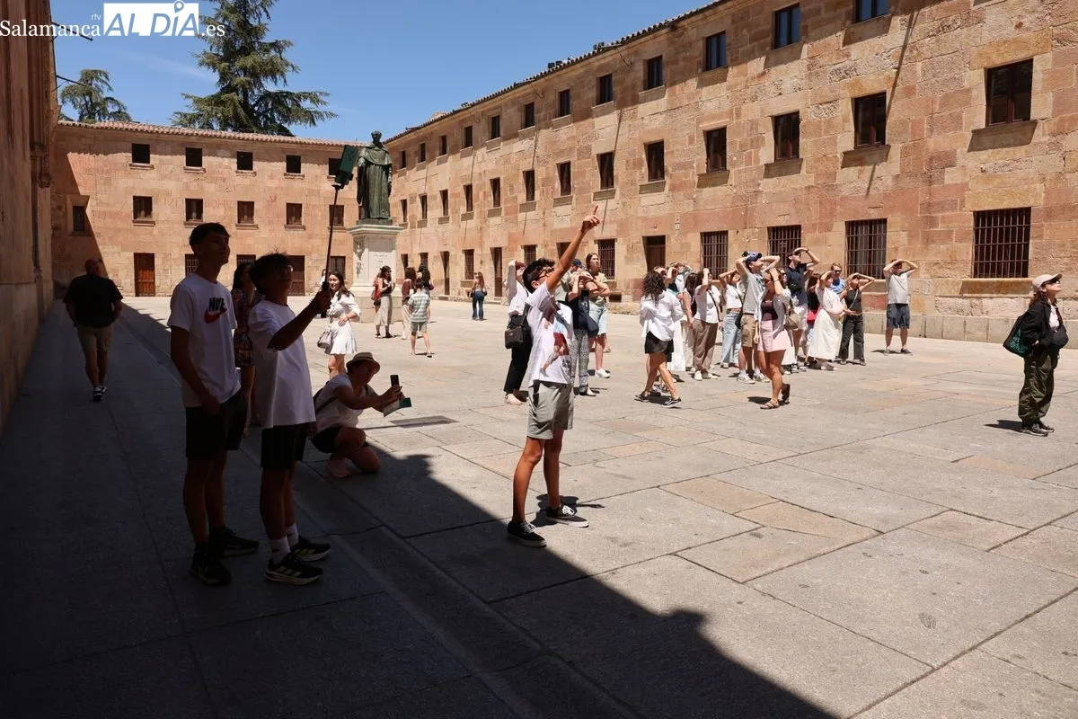 Ambiente en el centro de Salamanca este sábado 19 de julio. Fotos: David Sañudo