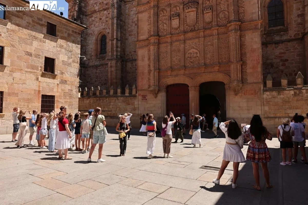 Ambiente en el centro de Salamanca este sábado 19 de julio. Fotos: David Sañudo