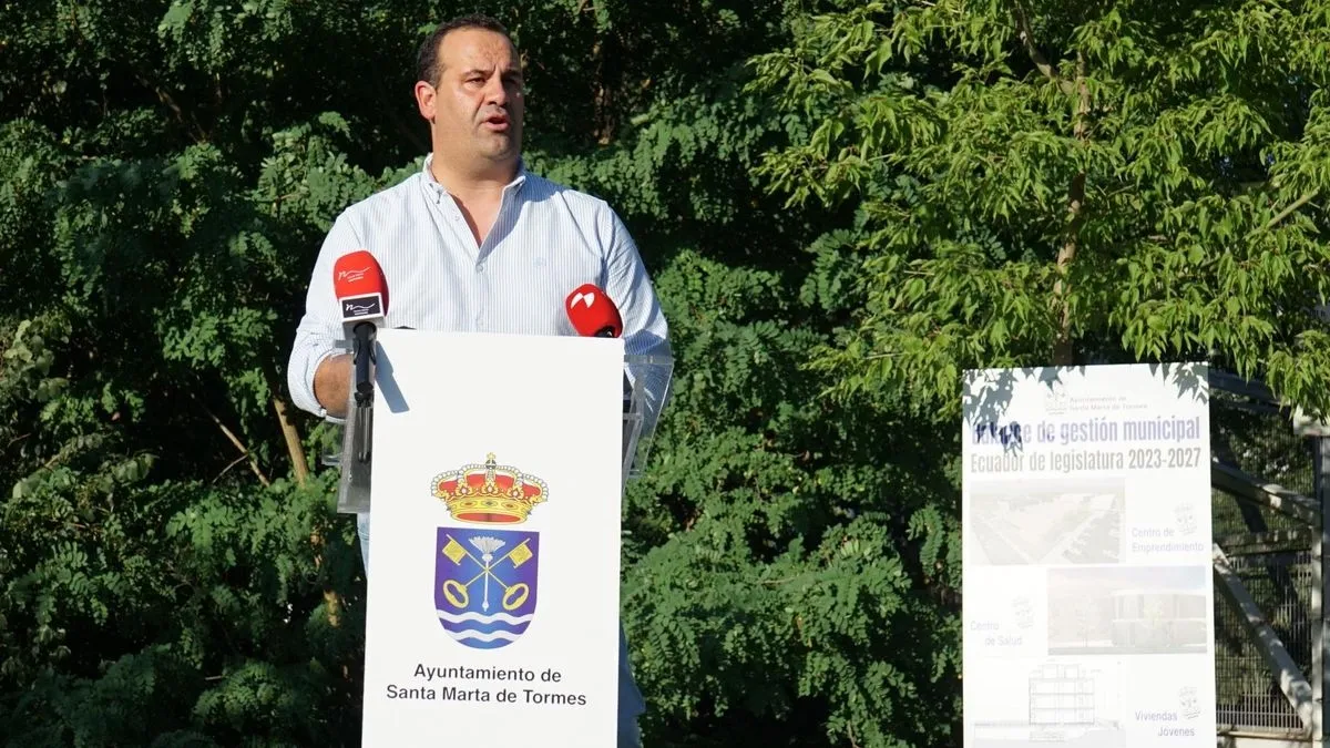 Presentación en Santa Marta del balance de los dos primeros años de legislatura del Ayuntamiento encabezado por David Mingo