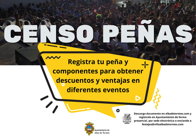 El Ayuntamiento de Alba de Tormes impulsa un censo de peñas con ventajas para los eventos municipales