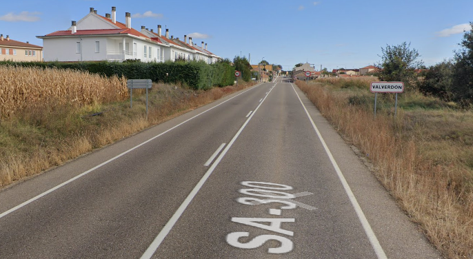 Accidente en Valverdón: un herido en la carretera SA-300
