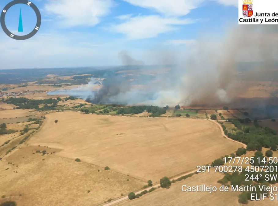 Imágenes difundidas por la Junta de Castilla y León