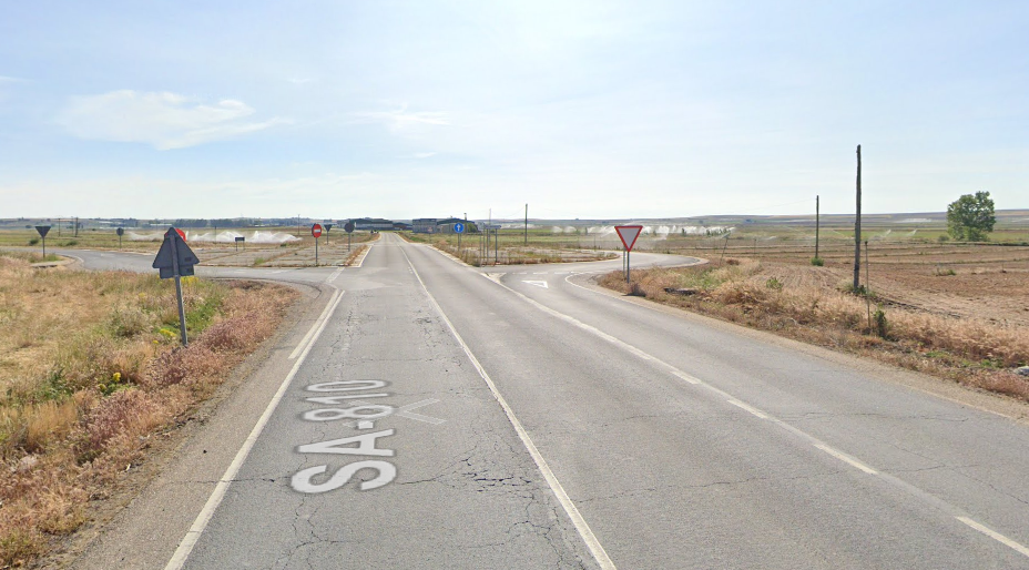 Accidente en Babilafuente: colisión frontal en la SA-810