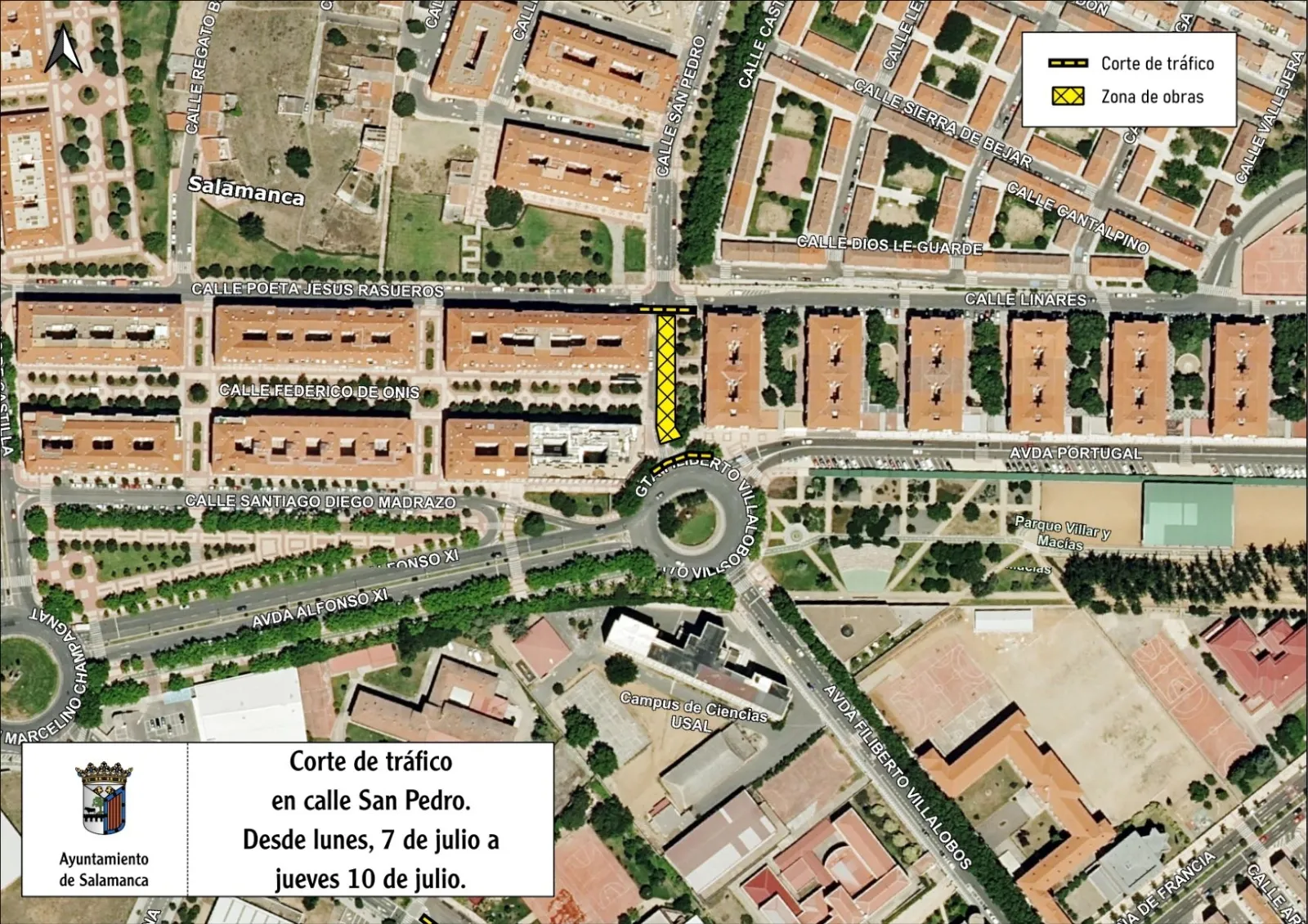 Foto 3 - Importantes cortes de tr&aacute;fico en Salamanca a partir de este lunes por obras en tres calles c&eacute;ntricas
