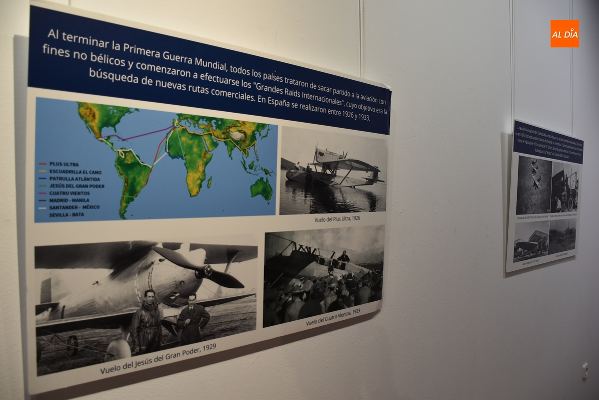 La historia de la Aviación Militar Española es repasada en imágenes en la Casa de la Cultura