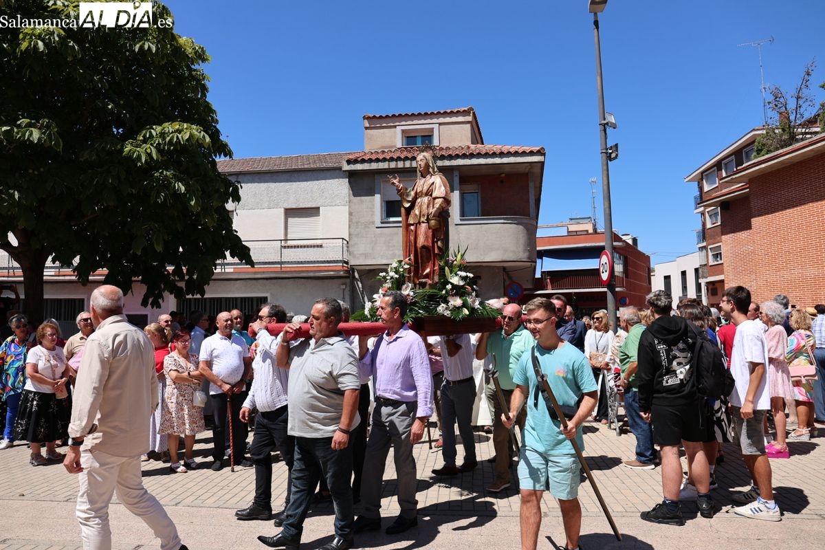 Procesión en Santa Marta de Tormes por su patrona 2025