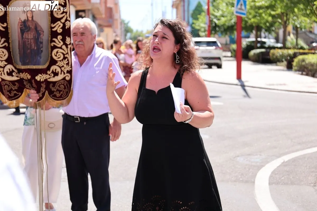 Procesión en honor a la patrona en Santa Marta de Tormes. Fotos de David Sañudo 
