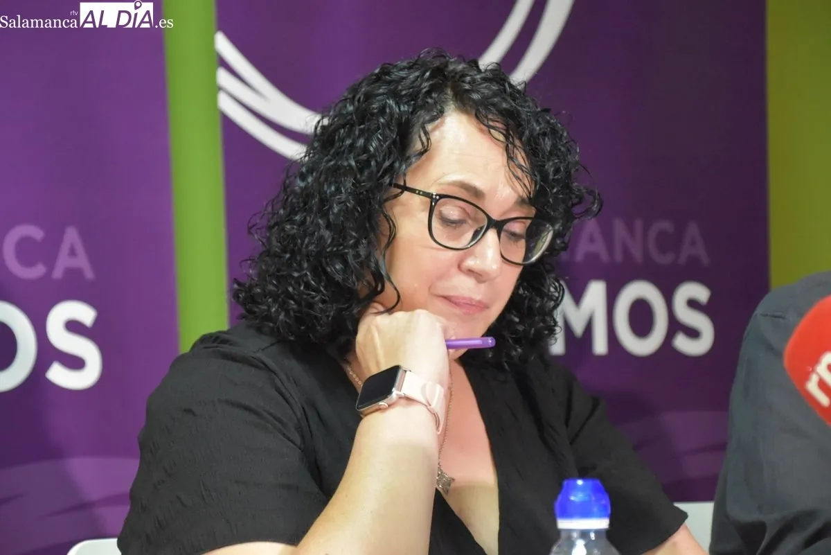Miguel Ángel Llamas y Aurora Zarco sobre el modelo de residencias. Fotos de Miguel González