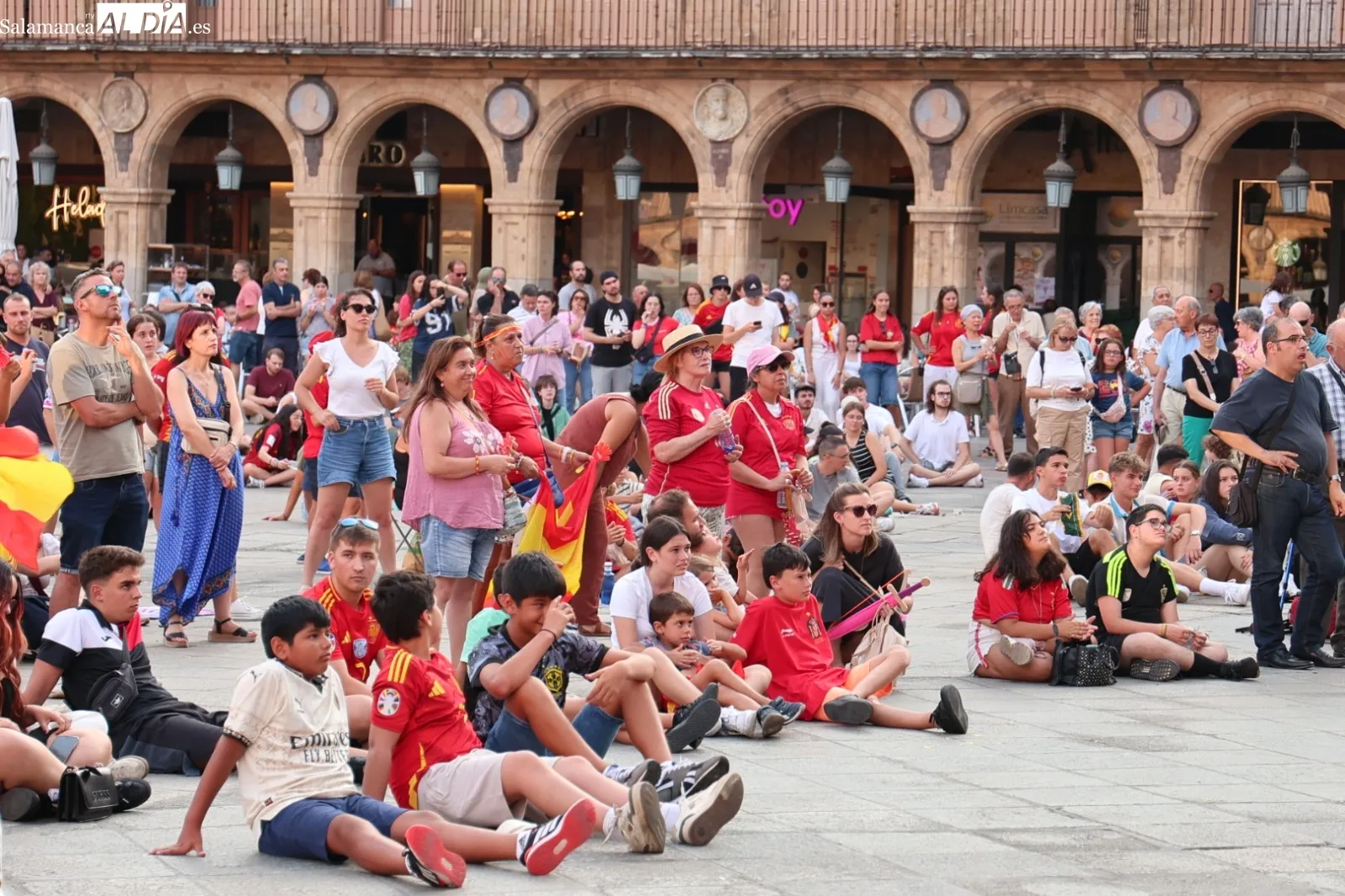 Final Eurocopa Femenina Plaza Mayor | Fotos: David Sañudo