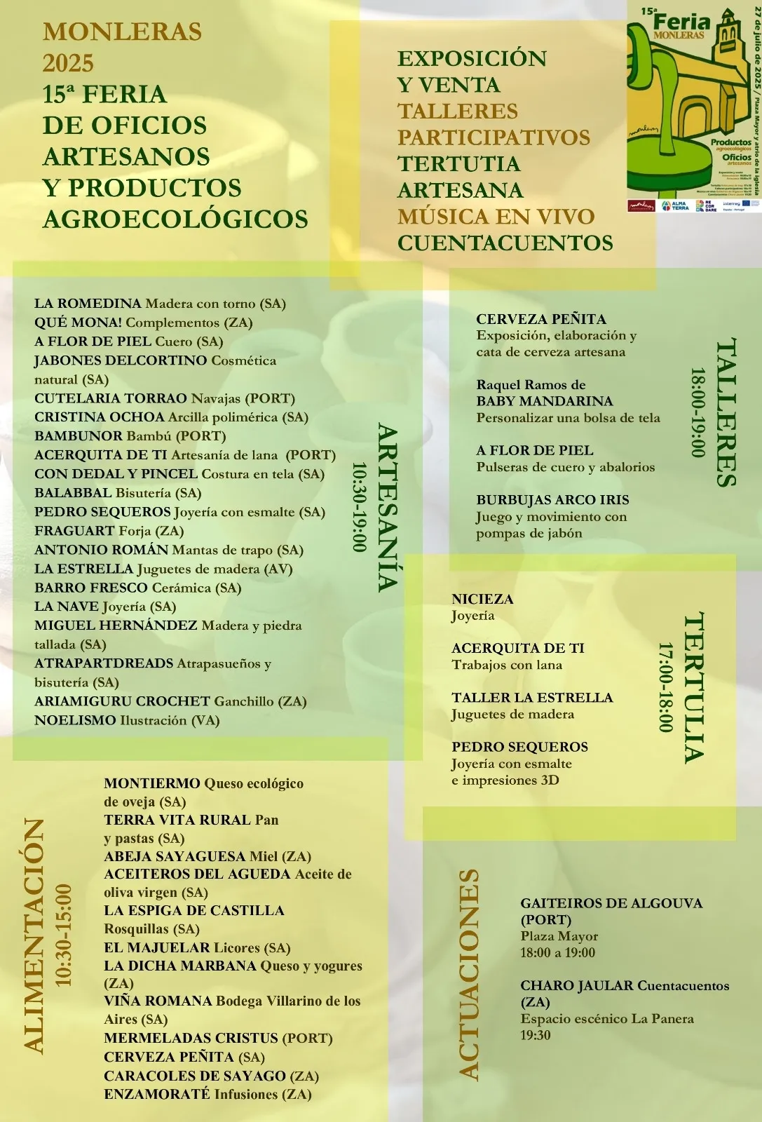 Foto 2 - Monleras acoge su XV Feria de Artesan&iacute;a y Agroecolog&iacute;a con m&aacute;s de 30 expositores de Espa&ntilde;a y Portugal