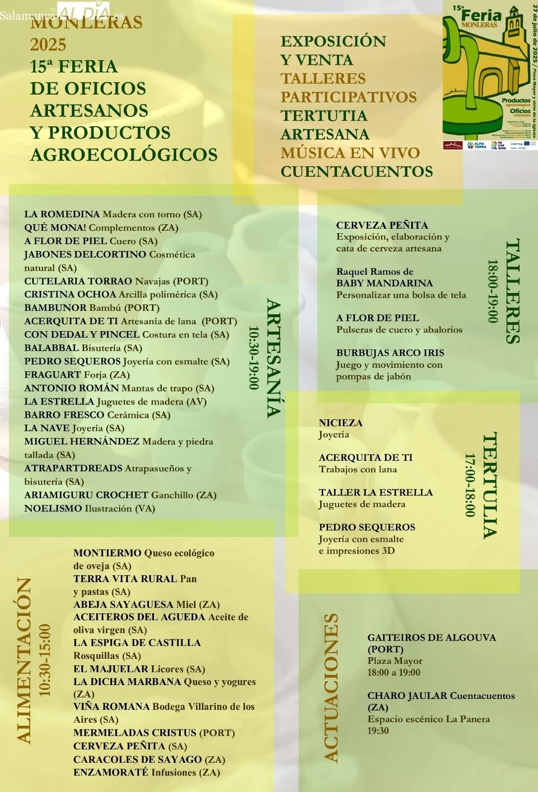 Foto 7 - La Feria de Artesan&iacute;a y Agroecolog&iacute;a de Monleras cobra un especial realce en el marco de la cooperaci&oacute;n transfronteriza