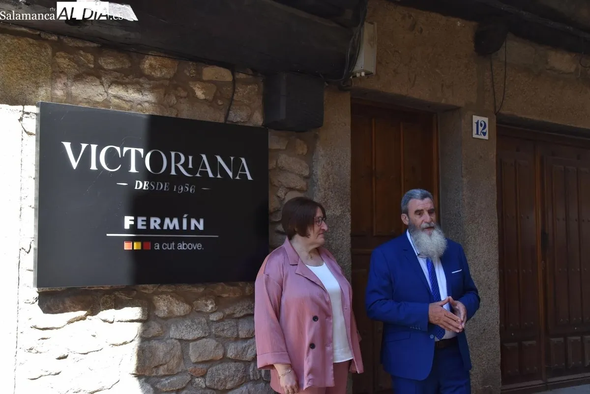 Acto de Embutidos Fermín en La Alberca, con motivo del 20 aniversario de sus exportaciones a Estados Unidos. Foto de Miguel A. González