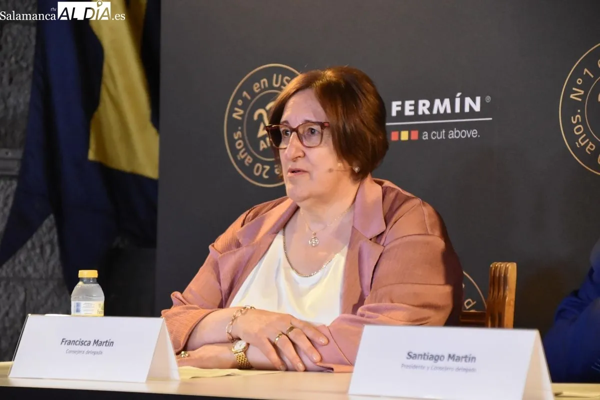 Acto de Embutidos Fermín en La Alberca, con motivo del 20 aniversario de sus exportaciones a Estados Unidos. Foto de Miguel A. González