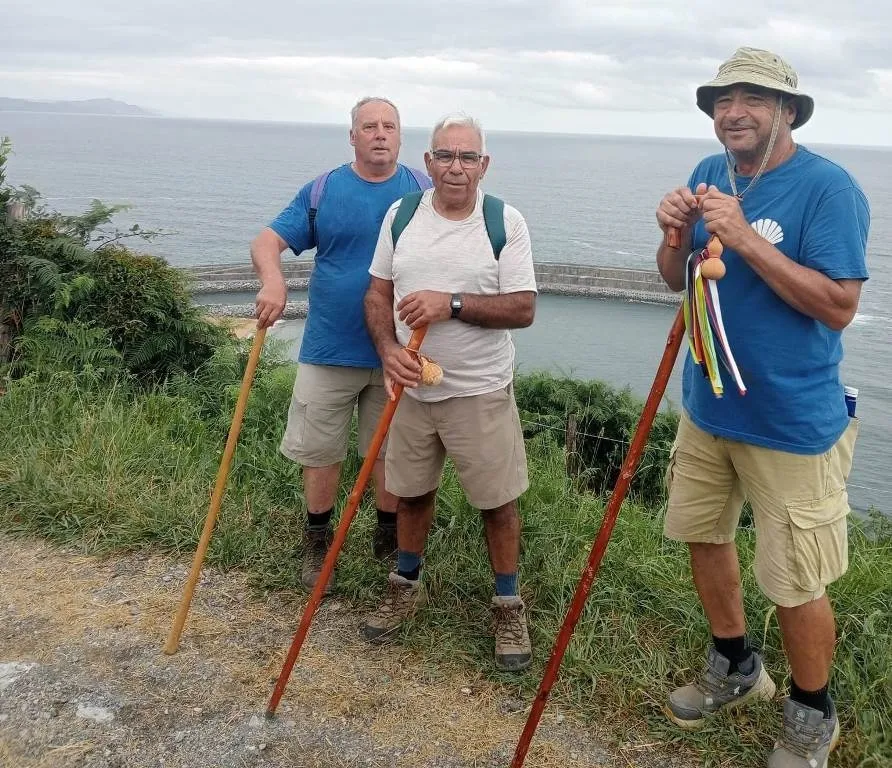 Foto 3 - Los mirobrigenses fans del Camino de Santiago completan la etapa Ir&uacute;n-Bilbao del Camino del Norte