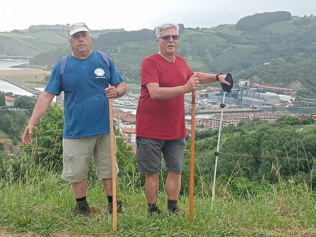 Foto 2 - Los mirobrigenses fans del Camino de Santiago completan la etapa Ir&uacute;n-Bilbao del Camino del Norte