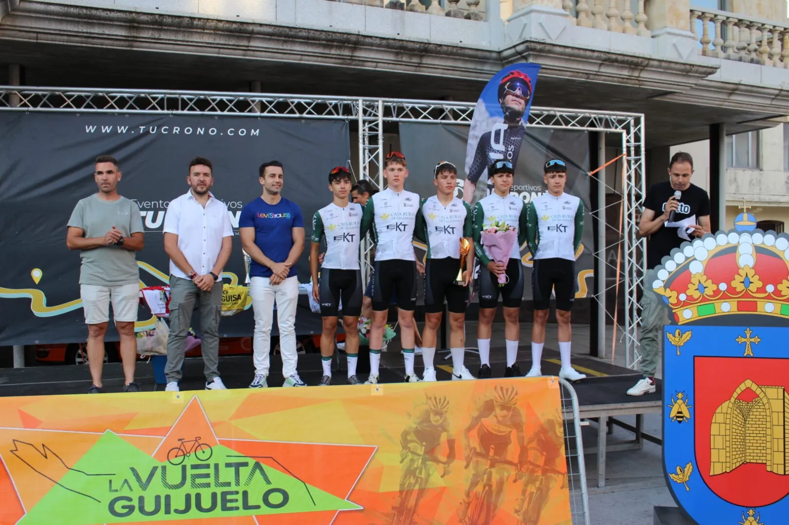 Portugal revalida su dominio en la crono por equipos de Guijuelo por menos de un segundo | FOTOS: Ayto de Guijuelo  