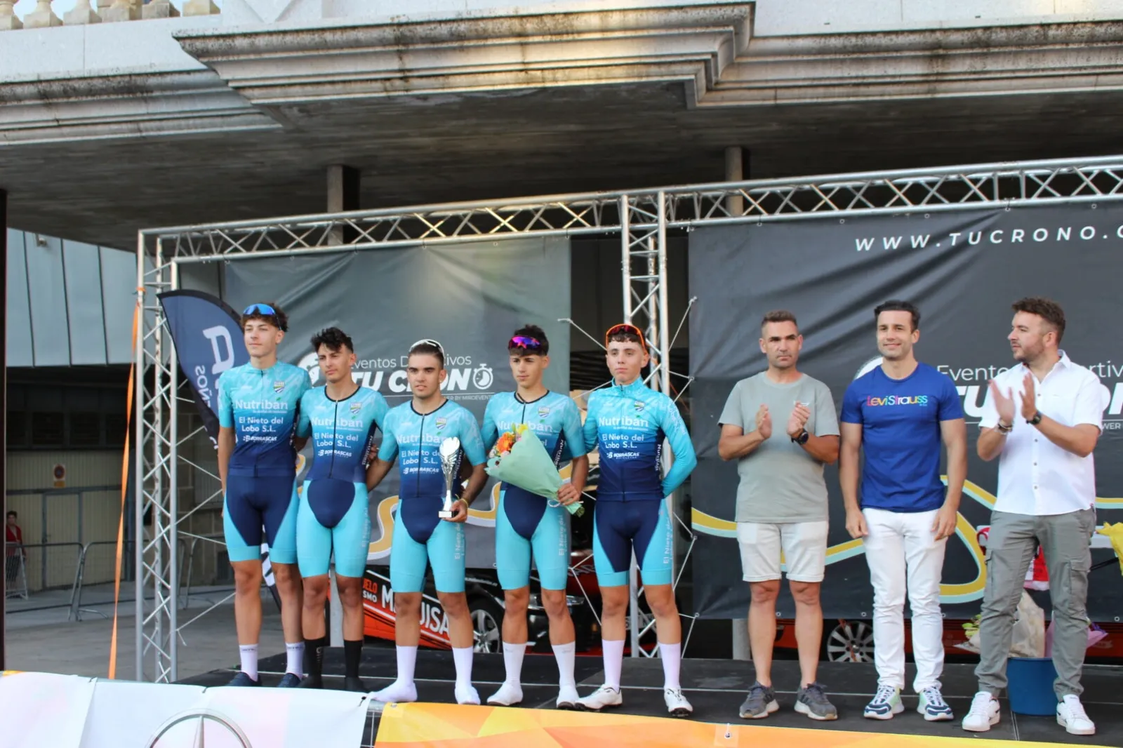 Portugal revalida su dominio en la crono por equipos de Guijuelo por menos de un segundo | FOTOS: Ayto de Guijuelo  