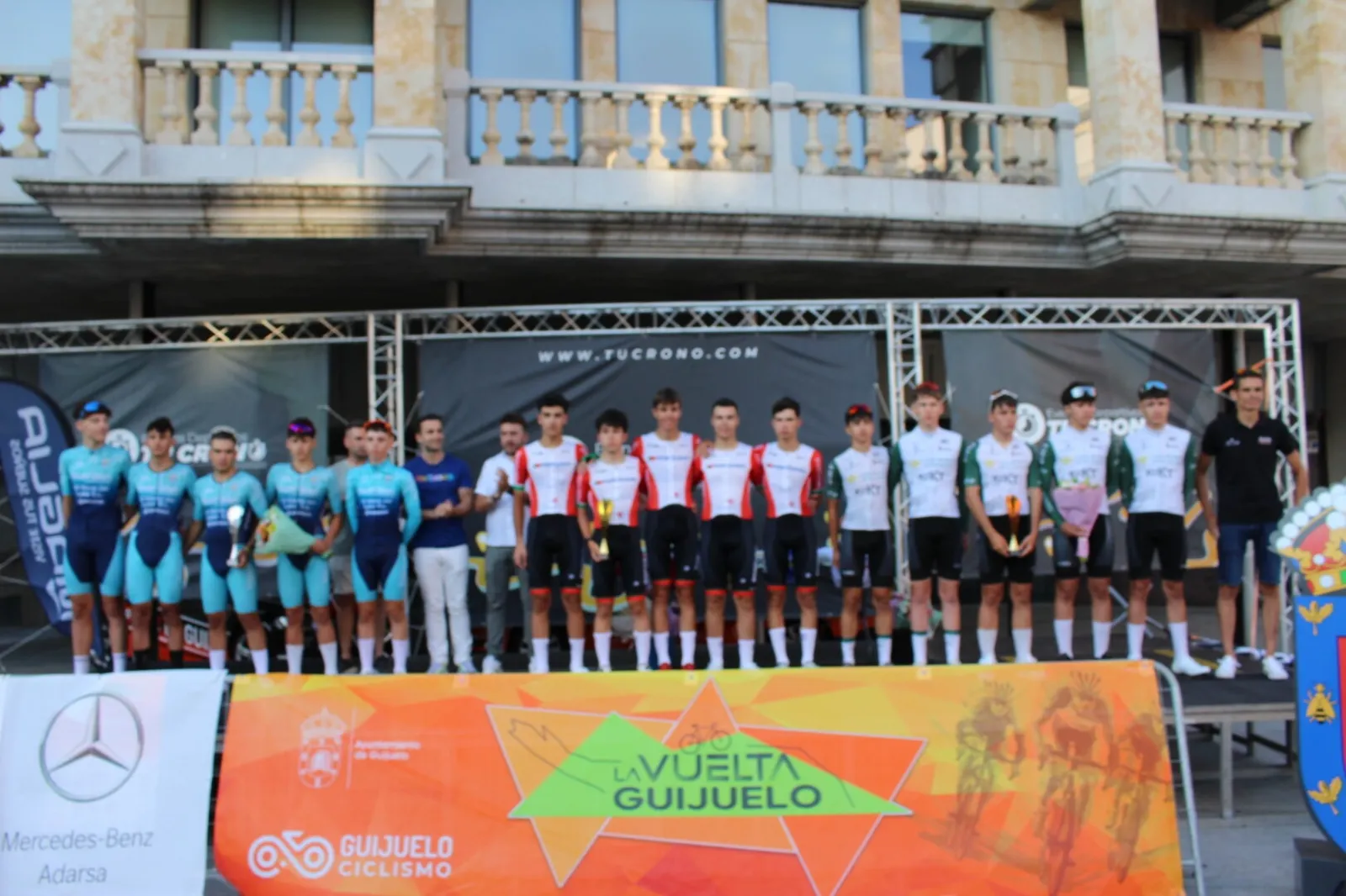 Portugal revalida su dominio en la crono por equipos de Guijuelo por menos de un segundo | FOTOS: Ayto de Guijuelo  