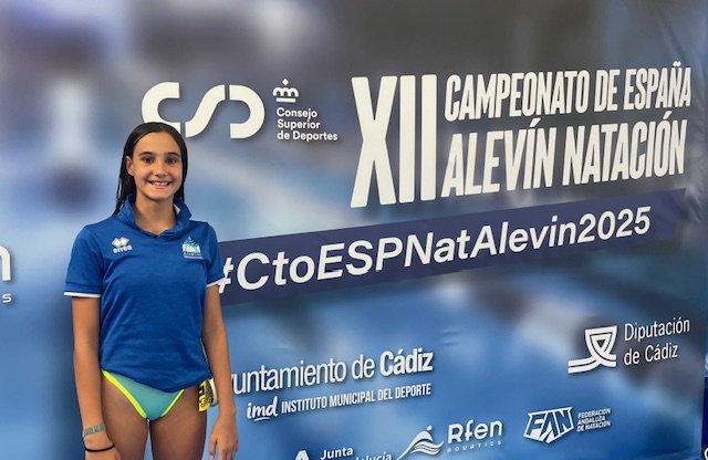 Paula Martínez, finalista en el Campeonato de España Alevín