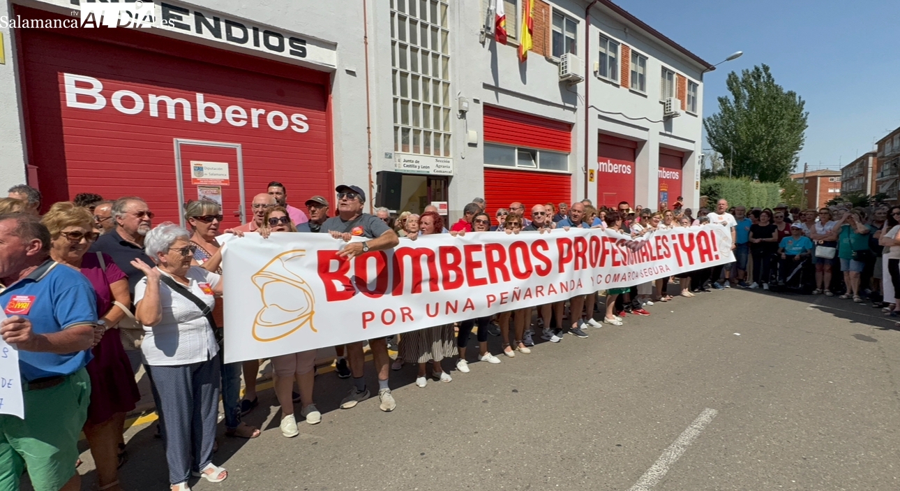 Clamor en la calle por la llegada de bomberos profesionales a Peñaranda