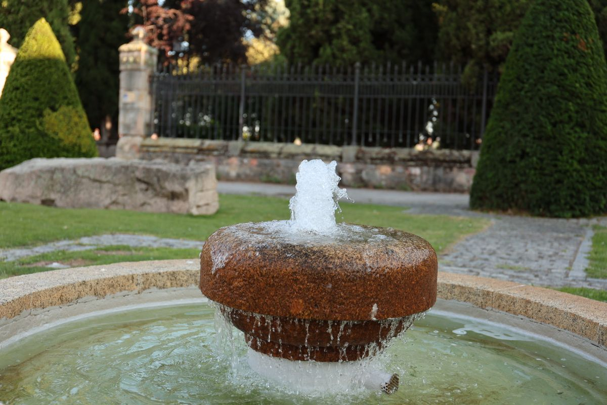Fuente del jardín de la Merced, en Salamanca