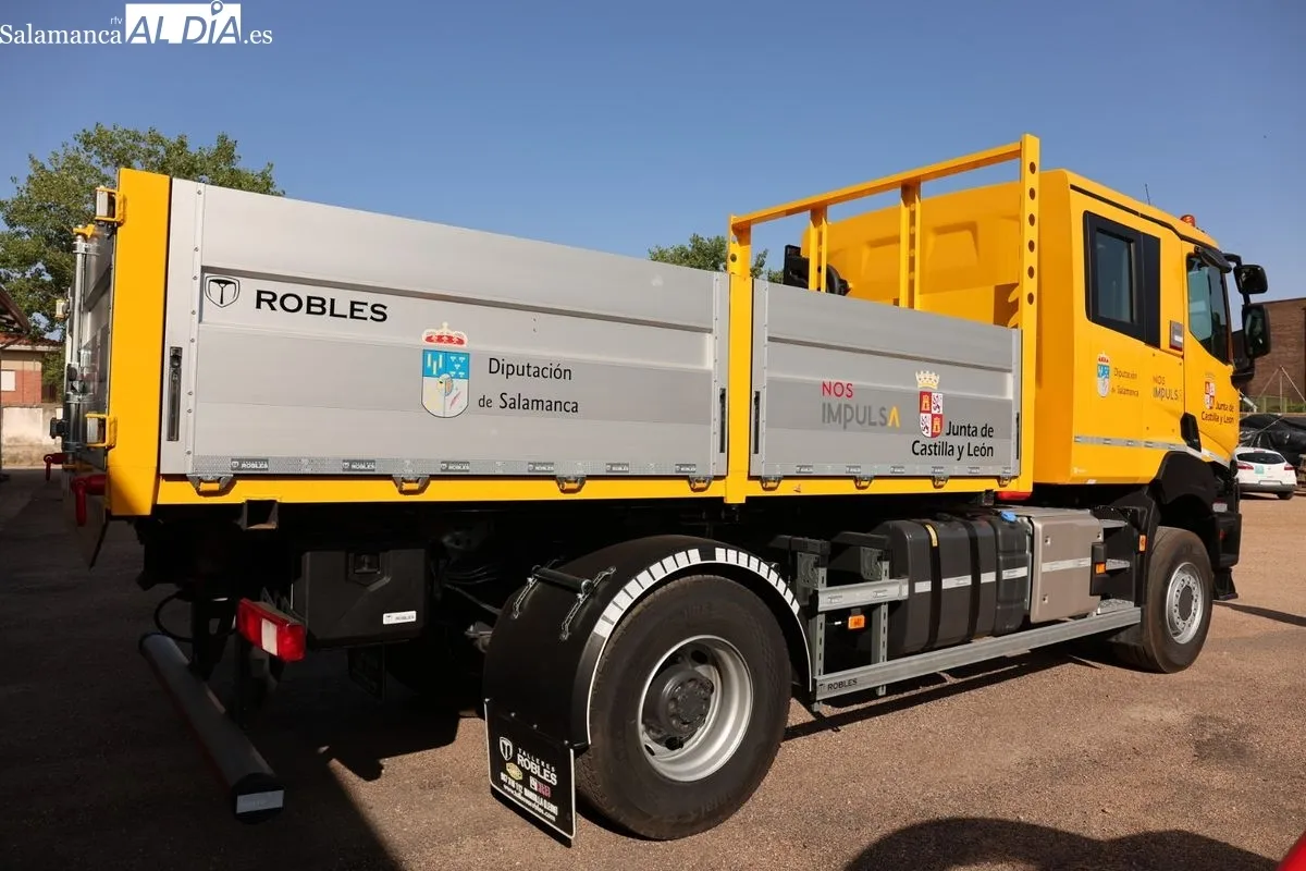 Nuevo camión para brigadas forestales de Salamanca. Foto de David Sañudo