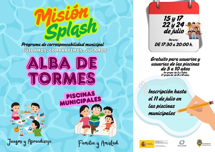 Misión Splash llega a las piscinas de Alba de Tormes para enseñar igualdad jugando