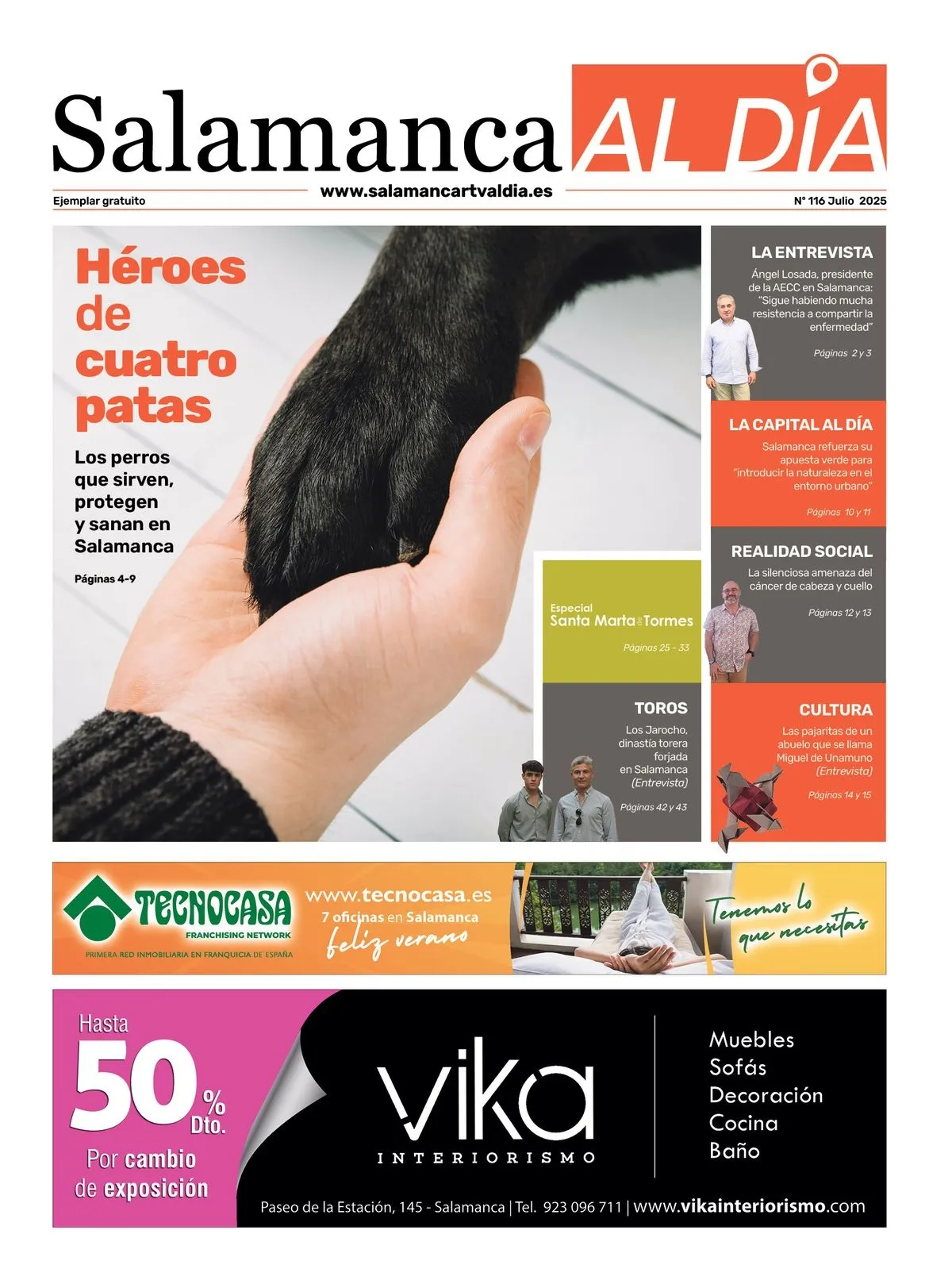 Foto 2 - Este viernes sale a la calle el n&uacute;mero de julio del peri&oacute;dico de papel SALAMANCA AL D&Iacute;A
