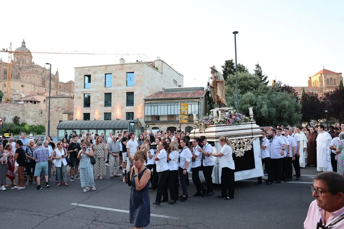 Procesión de la Virgen del Carmen de Abajo en Salamanca. Foto: David Sañudo