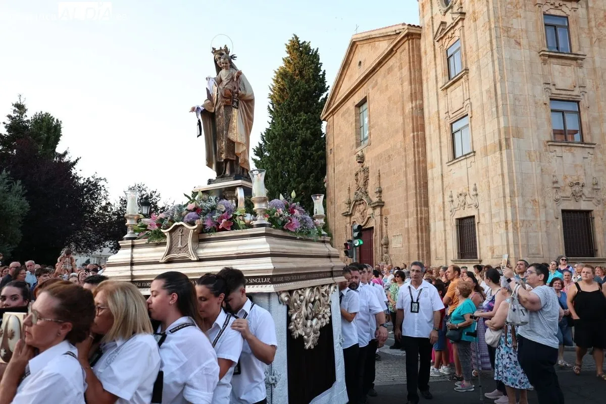 Procesión de la Virgen del Carmen de Abajo en Salamanca. Foto: David Sañudo