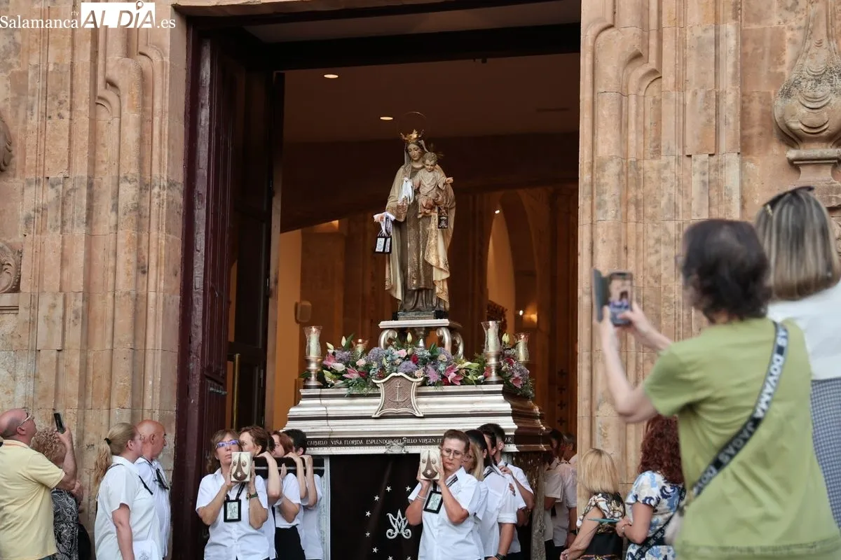 Procesión de la Virgen del Carmen de Abajo en Salamanca. Foto: David Sañudo