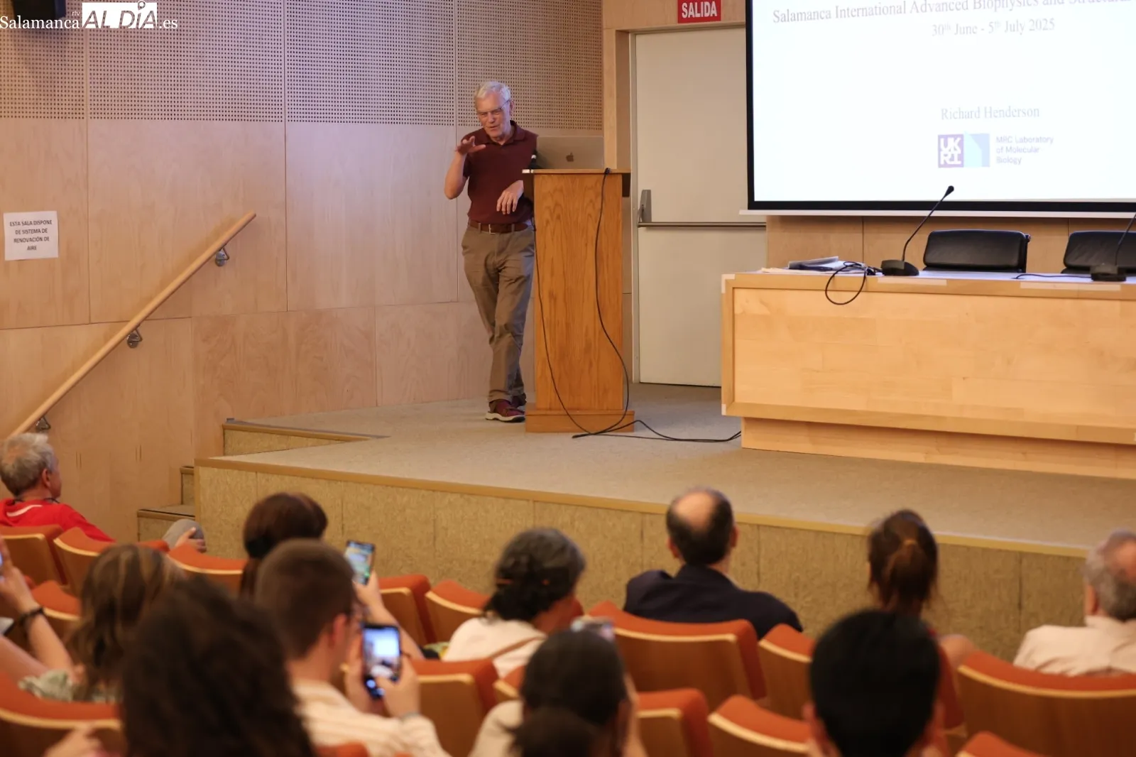 Richard Henderson, Premio Nobel de Química, en Salamanca | Fotos: David Sañudo