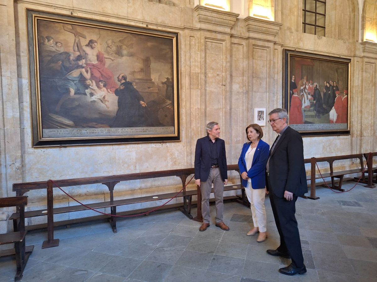 La Fundación Inés Luna Terrero invierte 67.014€ en la restauración de nueve lienzos de la colección Vita Ignati de la Universidad Pontificia de Salamanca (UPSA).