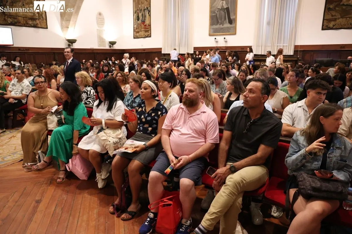 Inauguración en el Paraninfo de los Cursos Internacionales de Verano de la Universidad de Salamanca. Foto de David Sañudo
