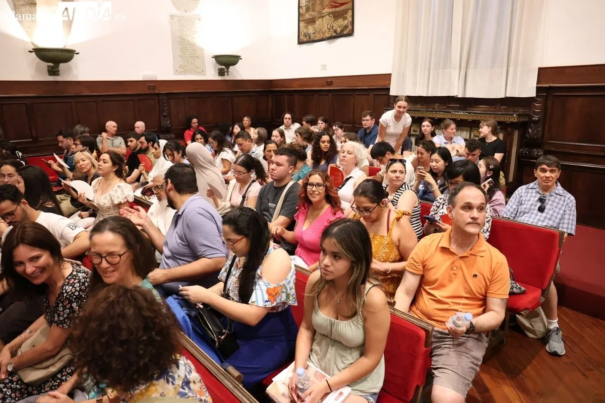 Inauguración en el Paraninfo de los Cursos Internacionales de Verano de la Universidad de Salamanca. Foto de David Sañudo