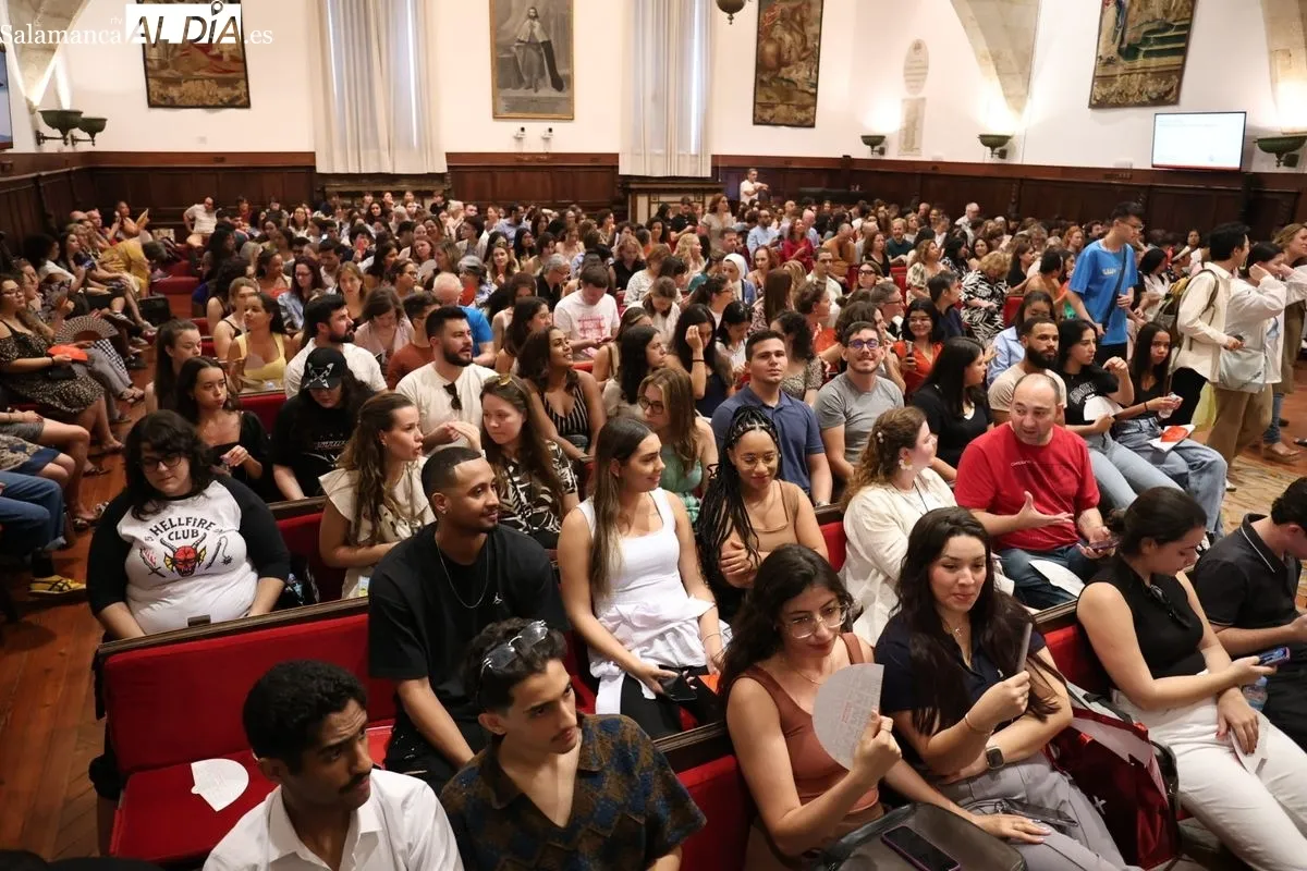 Inauguración en el Paraninfo de los Cursos Internacionales de Verano de la Universidad de Salamanca. Foto de David Sañudo