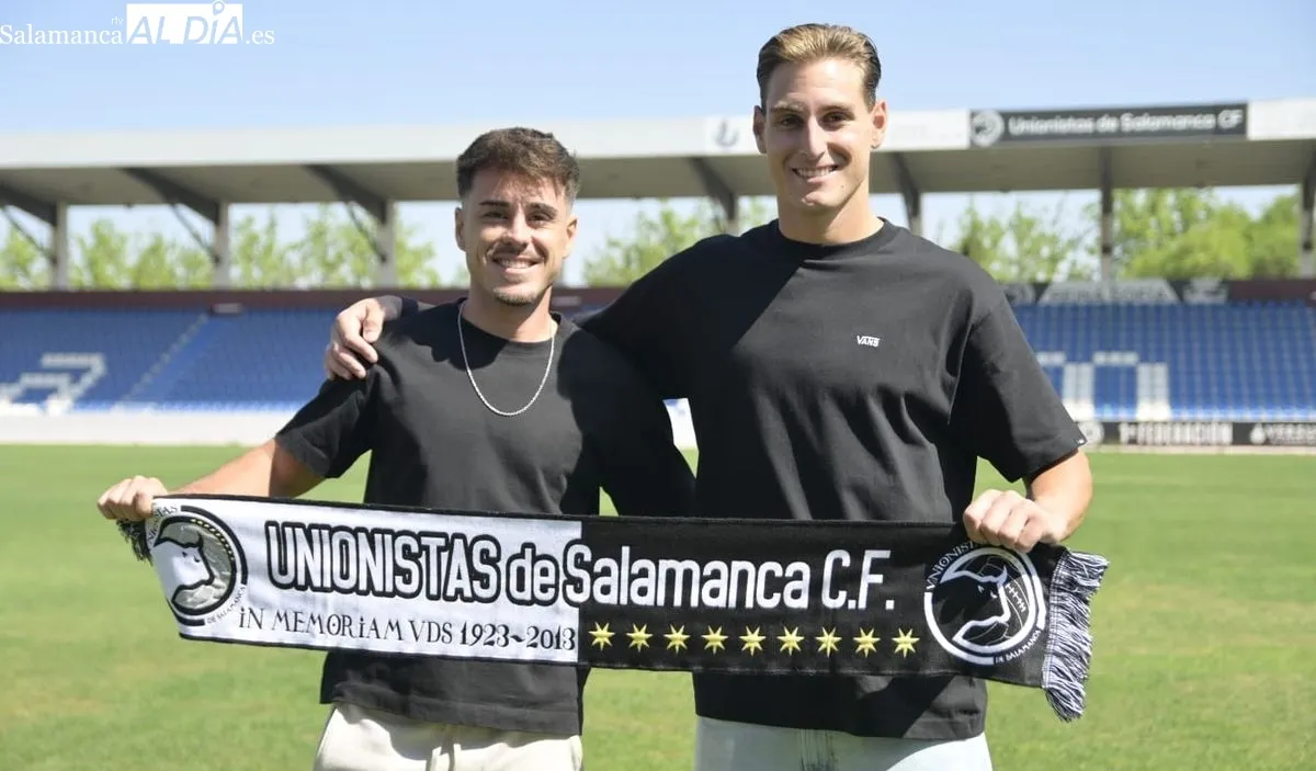 Presentación del lateral Víctor Olmedo y el portero Unai Marino