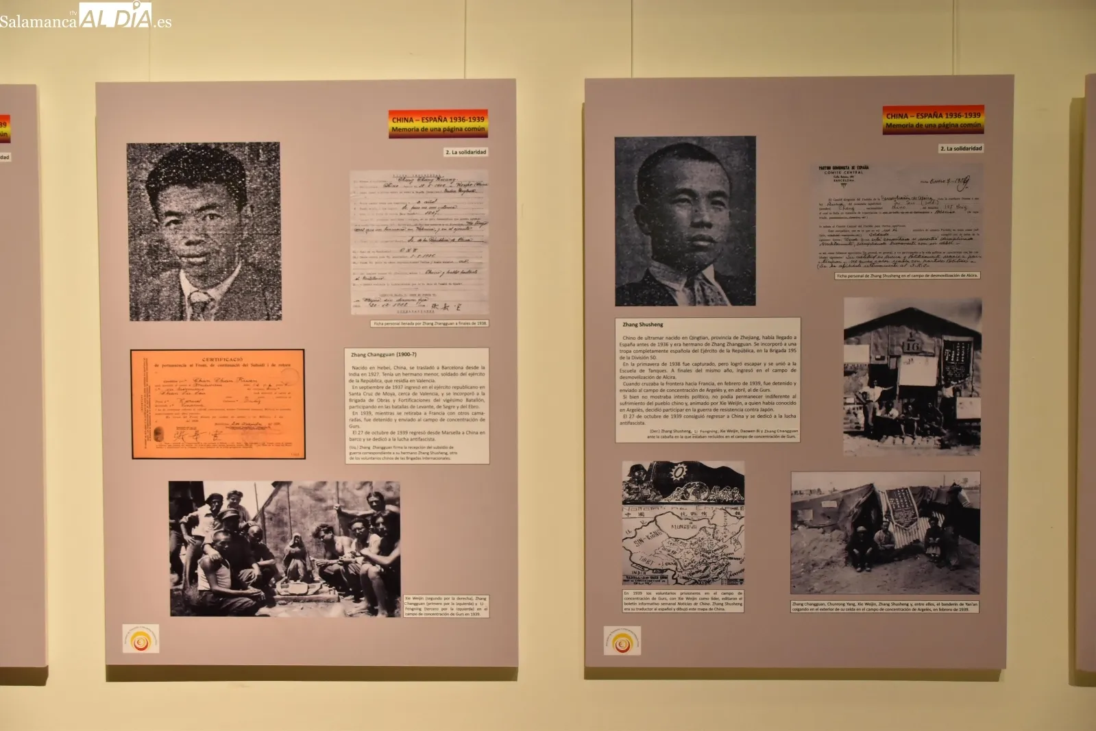 Una exposición en Salamanca recupera la historia de los brigadistas chinos en la Guerra Civil | FOTOS: Miguel González 