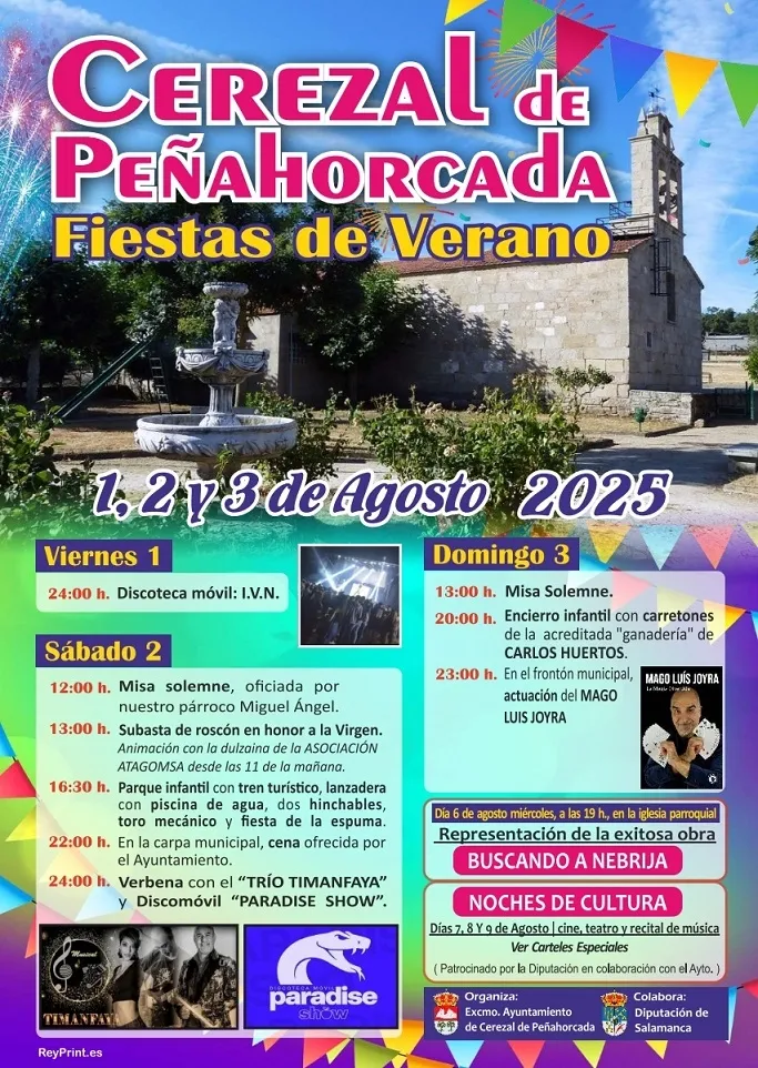 Foto 2 - As&iacute; ser&aacute;n las fiestas de Cerezal de Pe&ntilde;ahorcada: del rosc&oacute;n a la verbena y a las Noches de Cultura