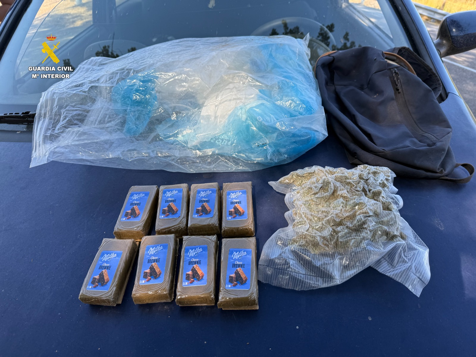 Hachís Salamanca: dos detenidos con más de 1,6 kilos