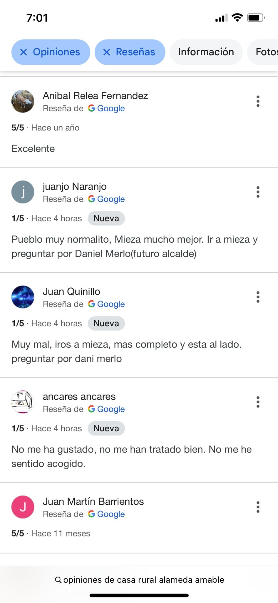 Reseñas falsas en Arribes del Duero: denuncian un ataque