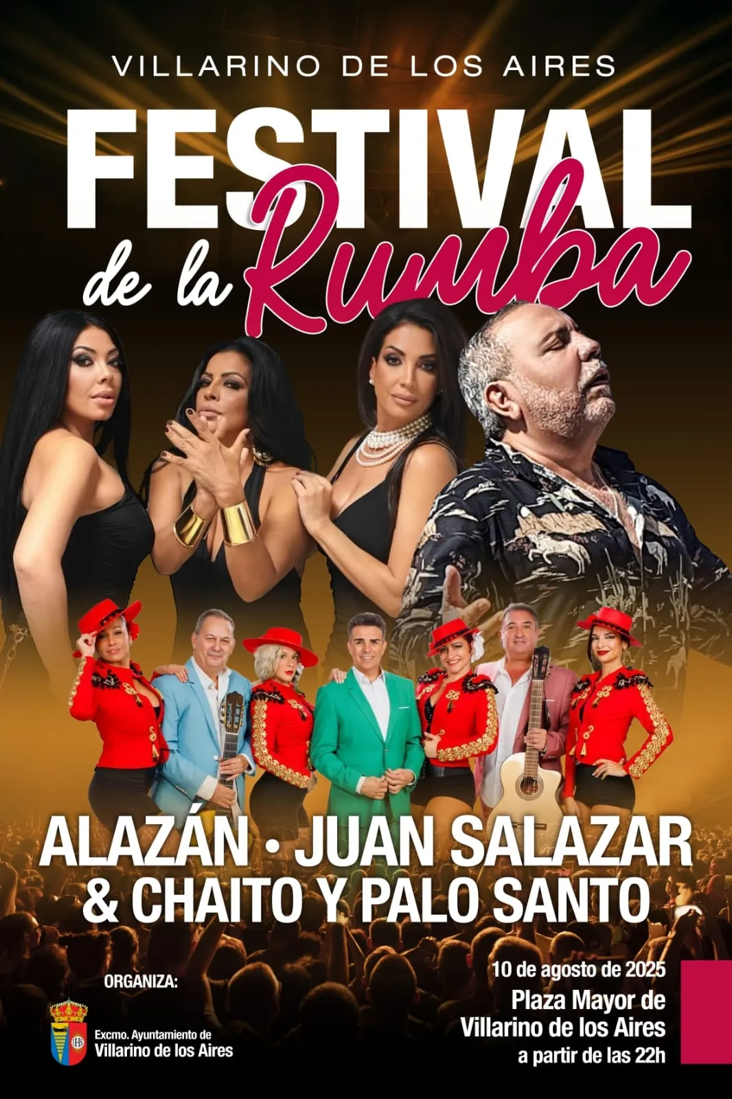 Foto 2 - Villarino de los Aires sustituye a Az&uacute;car Moreno por un gran festival de rumba con entrada gratuita