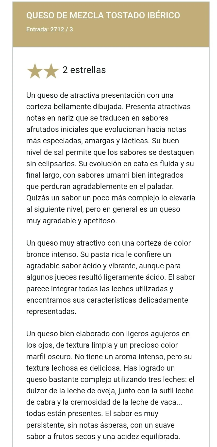 García Filloy logra un nuevo reconocimiento para sus quesos 