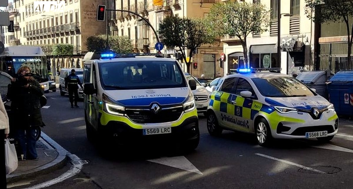 Tres heridos en dos accidentes en Salamanca: atropello y colisión