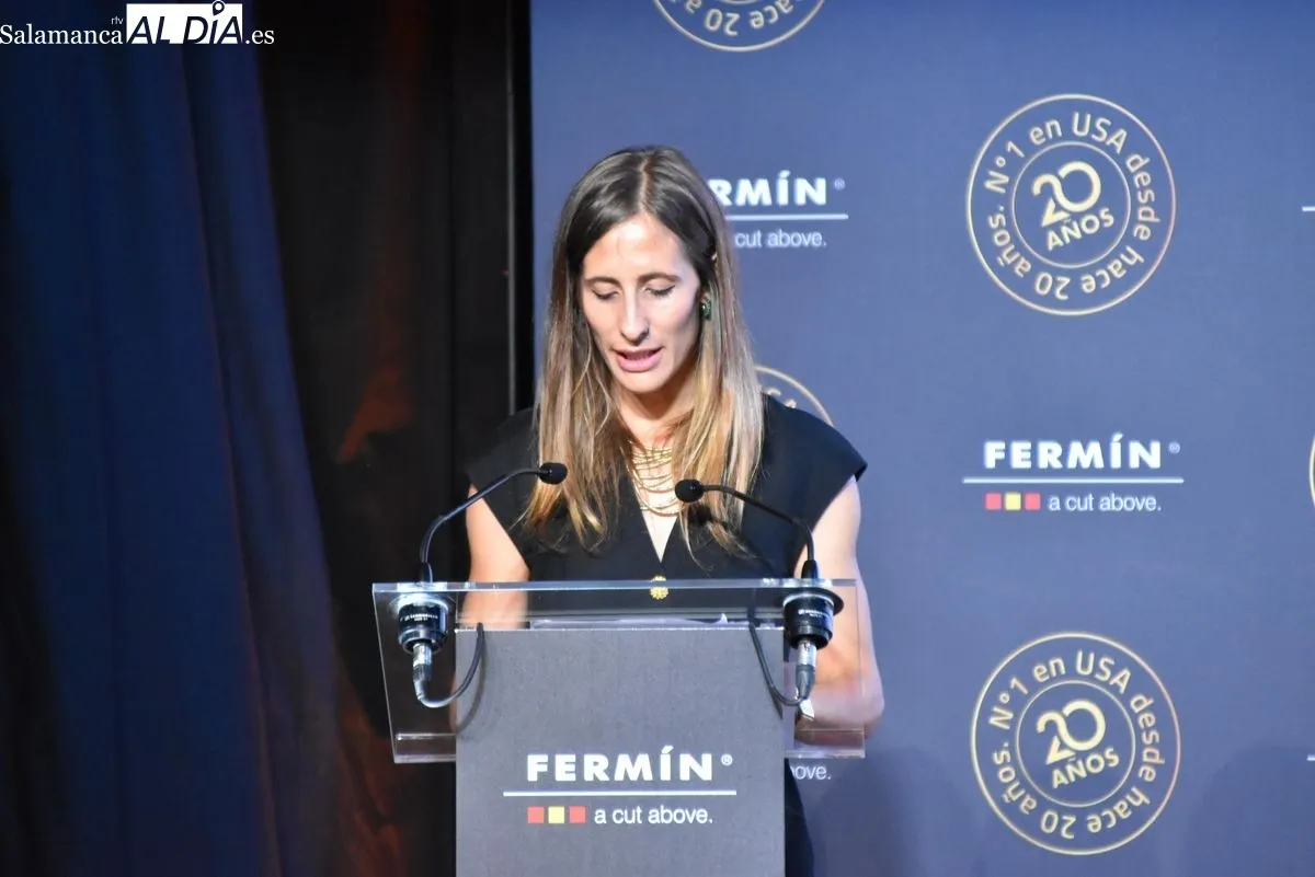 Acto de Embutidos Fermín en La Alberca, con motivo del 20 aniversario de sus exportaciones a Estados Unidos. Foto de Miguel A. González
