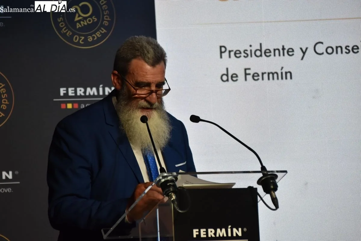 Acto de Embutidos Fermín en La Alberca, con motivo del 20 aniversario de sus exportaciones a Estados Unidos. Foto de Miguel A. González